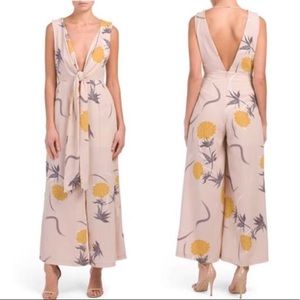 White Closet Plunge Jumpsuit